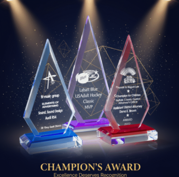 The Apex - Custom Engraved Acrylic Diamond Award