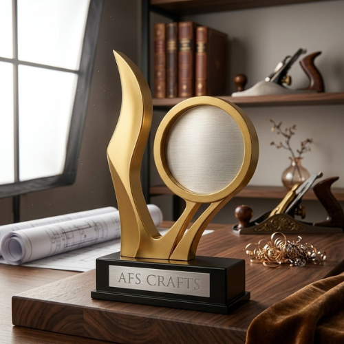 Golden Prestige Achievement Award Trophy