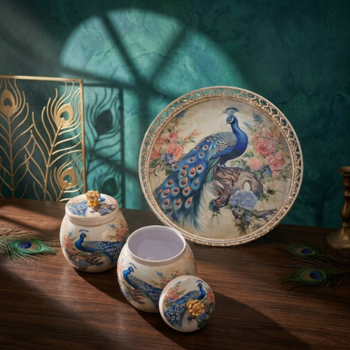 Royal Peacock Ceramic Gift Set